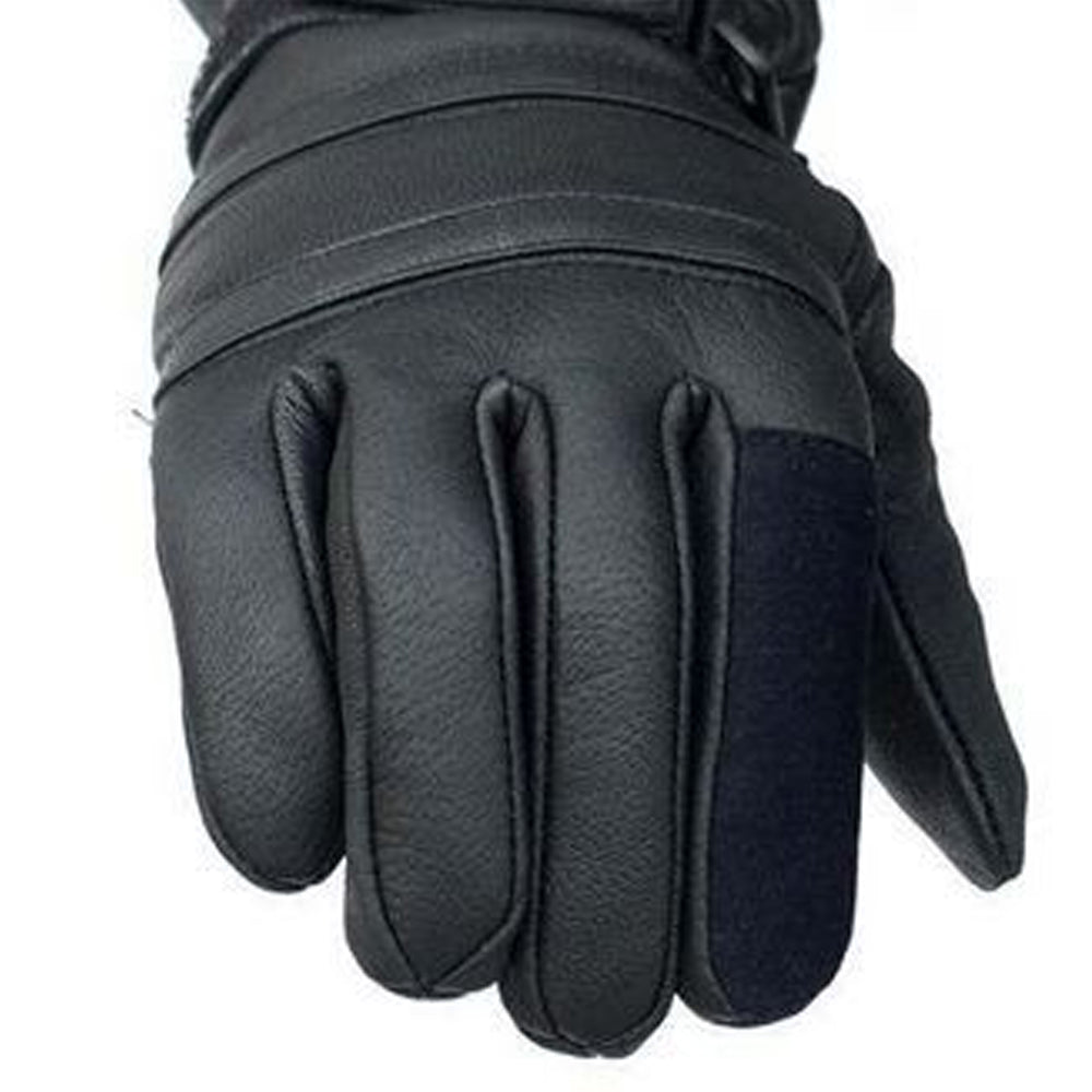 Bikers Gear Australia Leather Long Gauntlet Motorcycle Gloves