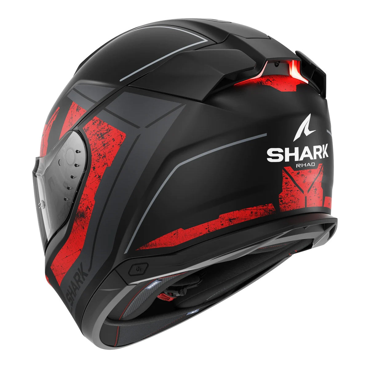 Shark Skwal i3 with Lights Rhad Motorcycle Helmet Black Red