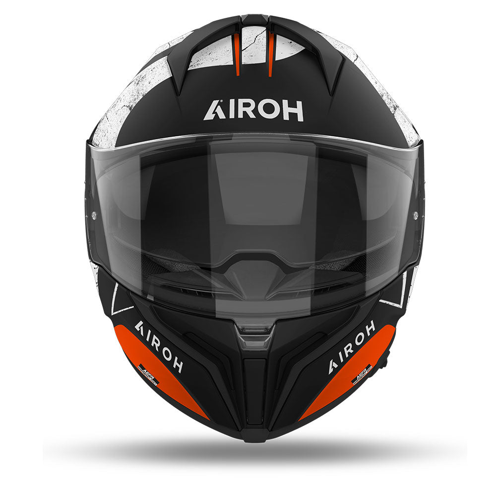 Airoh Road Motorcycle Helmet Matryx Scope Orange Matt