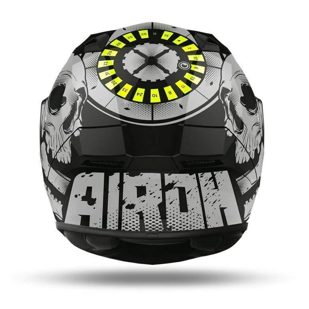 Airoh Valor Akuna Motorcycle Helmet Black/Yellow