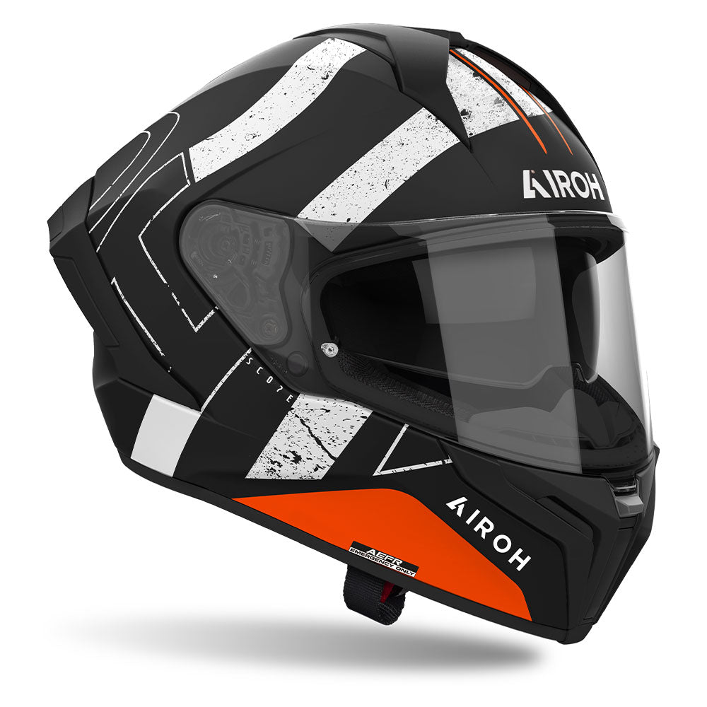 Airoh Road Motorcycle Helmet Matryx Scope Orange Matt