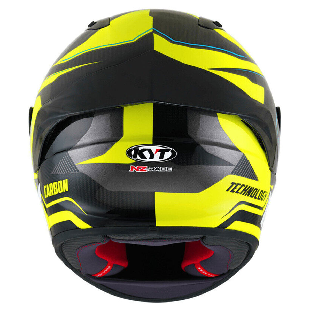 KYT NZ Race Competition Carbon Yellow Motorbike Helmet