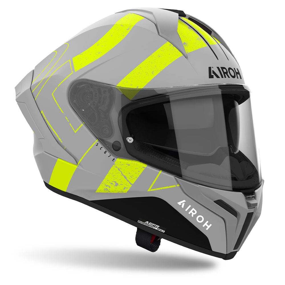 Airoh Road Motorcycle Helmet Matryx Scope Yellow Matt