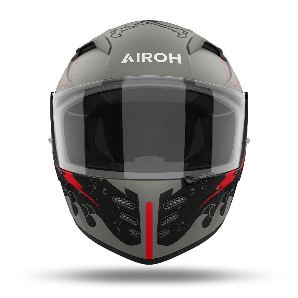 Airoh Road Motorcycle Helmet Connor Desperado Orange Matt