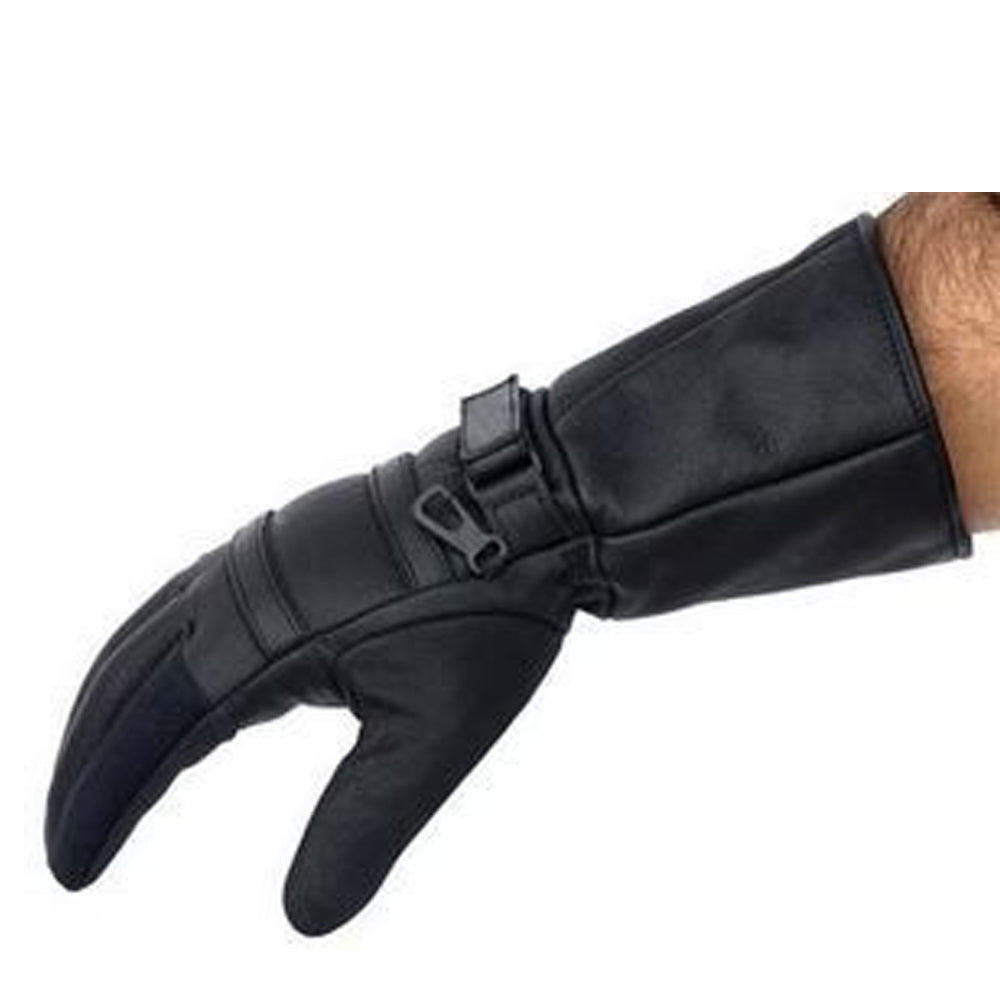 Bikers Gear Australia Leather Long Gauntlet Motorcycle Gloves