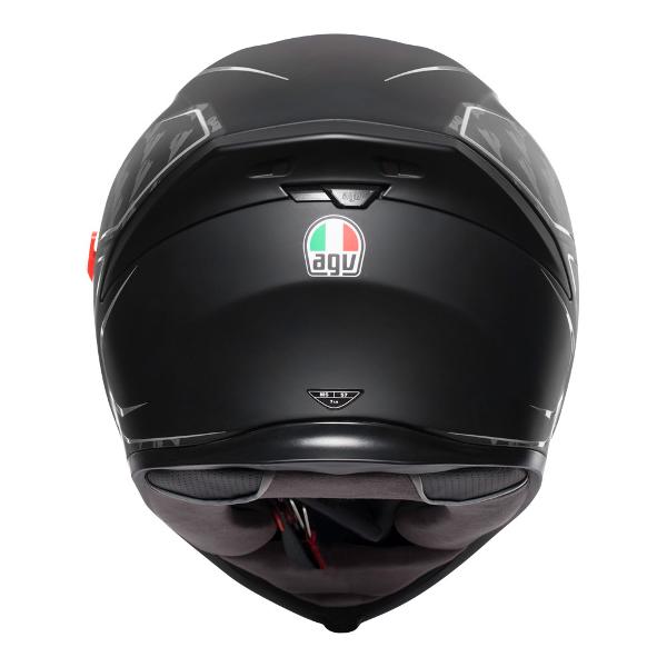 AGV Mens Motorcycle Premium Sport Helmet K5 S Tornado Matt Black/Silver