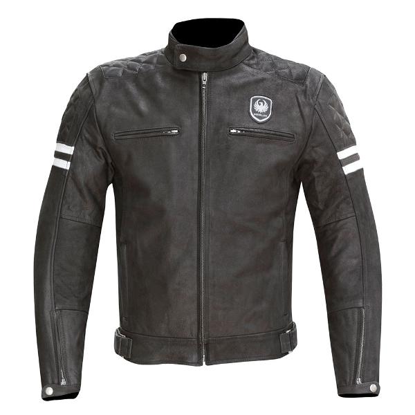 MERLIN Mens Motorcycle Leather Jacket Hixon