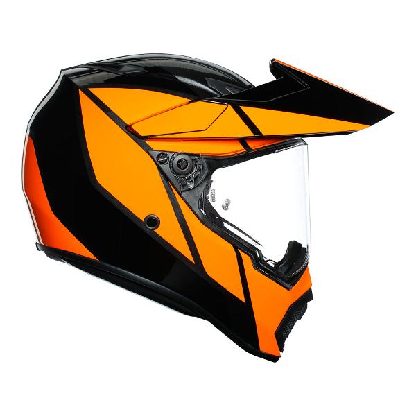 AGV Mens Motorcycle Off Road helmet AX9 Trail Gunmetal/Orange