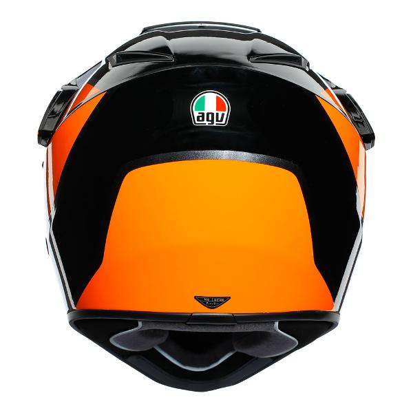 AGV Mens Motorcycle Off Road helmet AX9 Trail Gunmetal/Orange