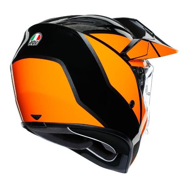 AGV Mens Motorcycle Off Road helmet AX9 Trail Gunmetal/Orange