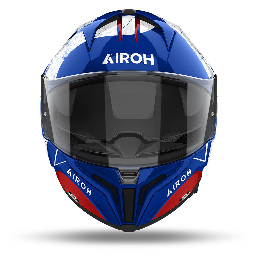 Airoh Road Motorcycle Helmet Matryx Scope Blue / Red Gloss