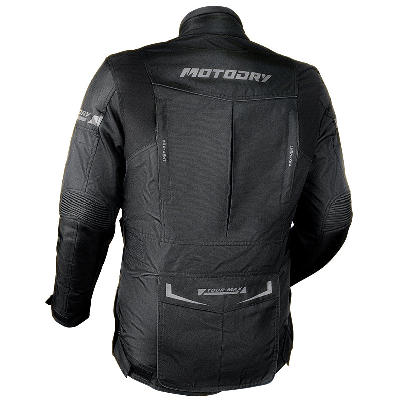 Mens Motodry Tour Max Motorcycle Jacket Black / Grey