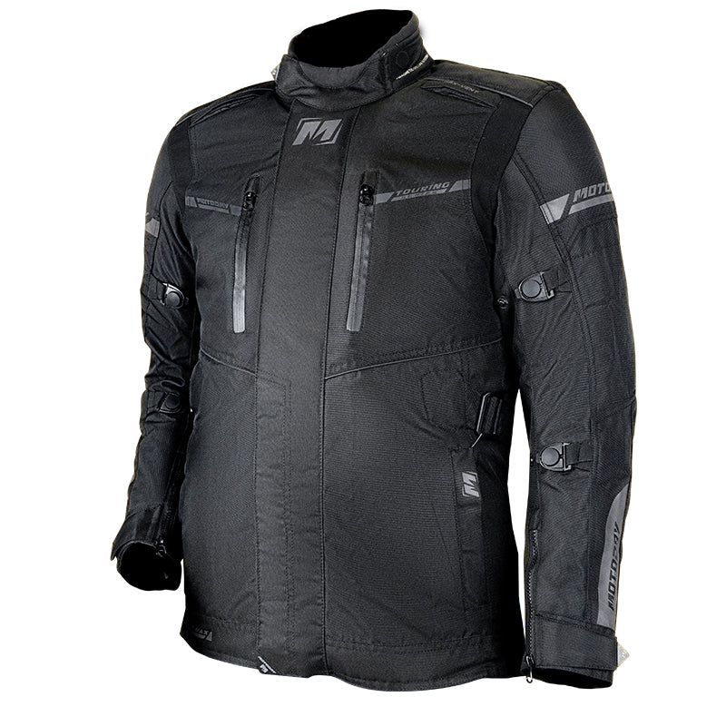 Mens Motodry Tour Max Motorcycle Jacket Black / Grey