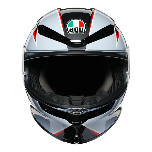 AGV Motorcycle Full Face helmet K6 Flash Matt Black/Grey/Red