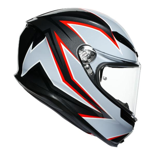 AGV Motorcycle Full Face helmet K6 Flash Matt Black/Grey/Red