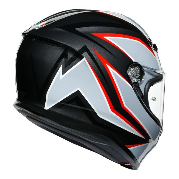 AGV Motorcycle Full Face helmet K6 Flash Matt Black/Grey/Red