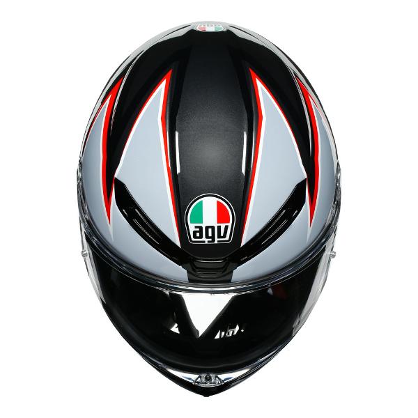 AGV Motorcycle Full Face helmet K6 Flash Matt Black/Grey/Red