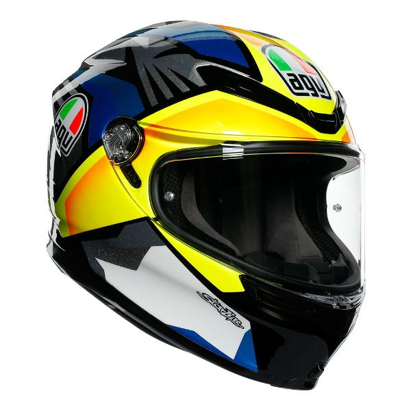 AGV Motorcycle Full Face helmet K6 Joan Mir Black/Blue/Yellow