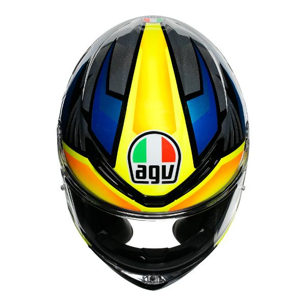 AGV Motorcycle Full Face helmet K6 Joan Mir Black/Blue/Yellow