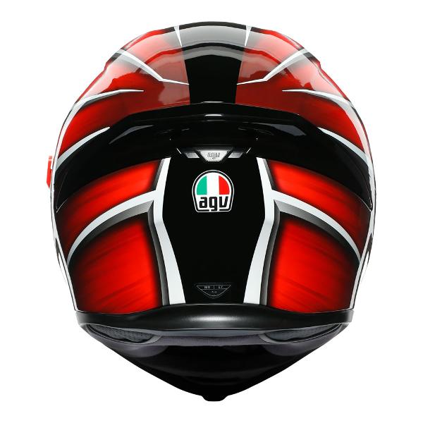 AGV Mens Motorcycle Premium Sport Helmet K5 S Tempest Black/Red