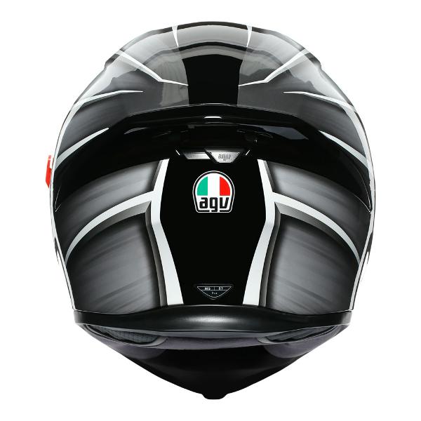 AGV Mens Motorcycle Premium Sport Helmet K5 S Tempest Black/Silver