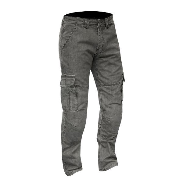 MERLIN Mens Motorcycle Cordura Pants Portland Cargo Grey