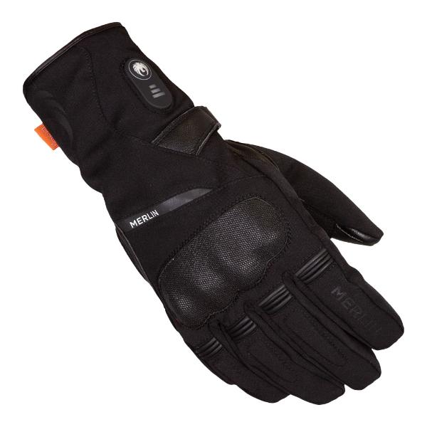 MERLIN Mens Motorcycle Heated Gloves Summit Black