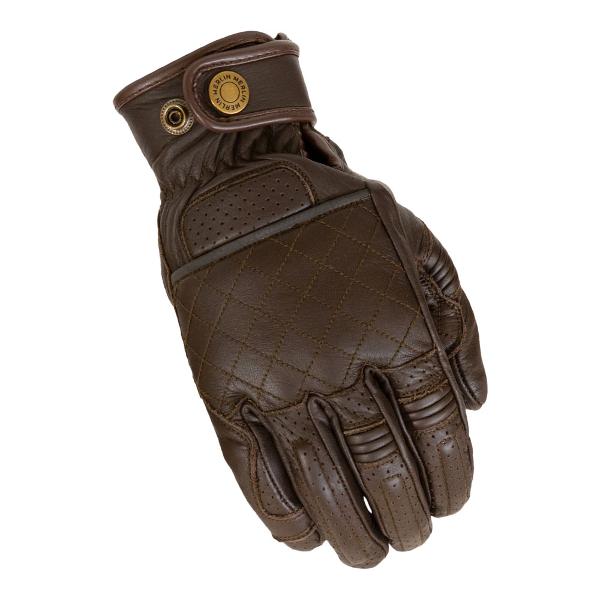 MERLIN Mens Motorcycle Gloves Stewart Brown