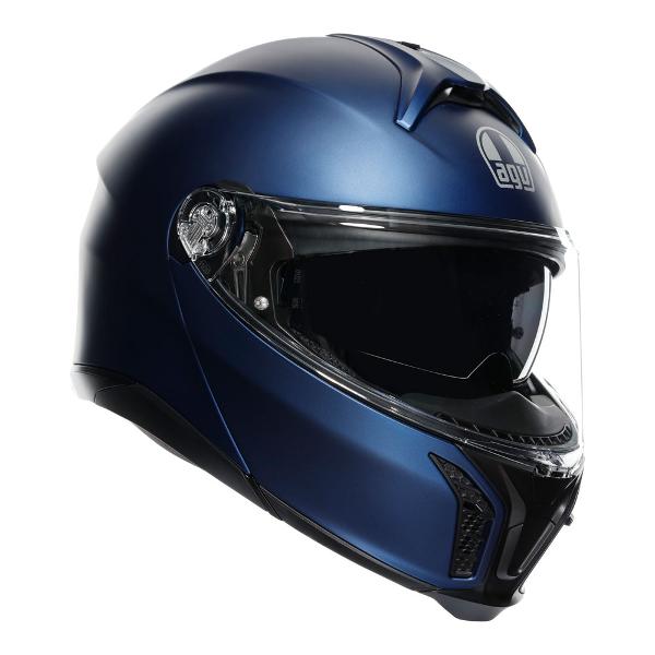 AGV Mens Motorcycle Tour modular helmet Galassia Matt Blue