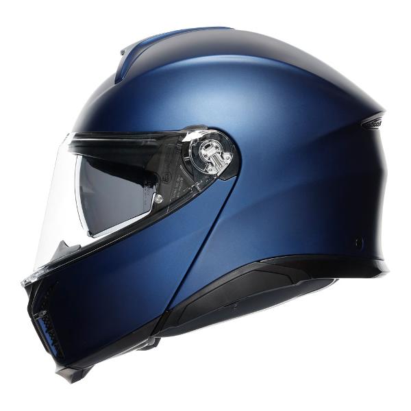 AGV Mens Motorcycle Tour modular helmet Galassia Matt Blue