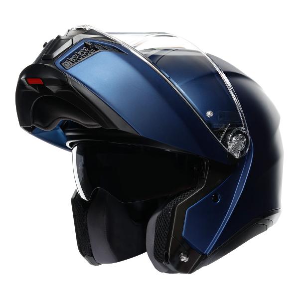 AGV Mens Motorcycle Tour modular helmet Galassia Matt Blue