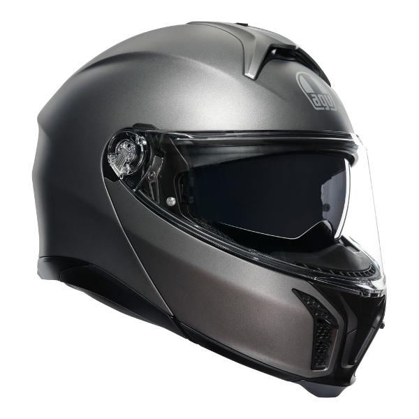 AGV Mens Motorcycle Tour modular helmet Luna Matt Grey