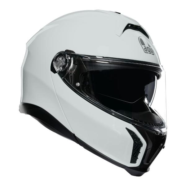 AGV Mens Motorcycle Tour modular helmet Stelvio White