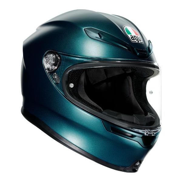 AGV Mens Motorcycle Full Face helmet K6 Petrolio Matt