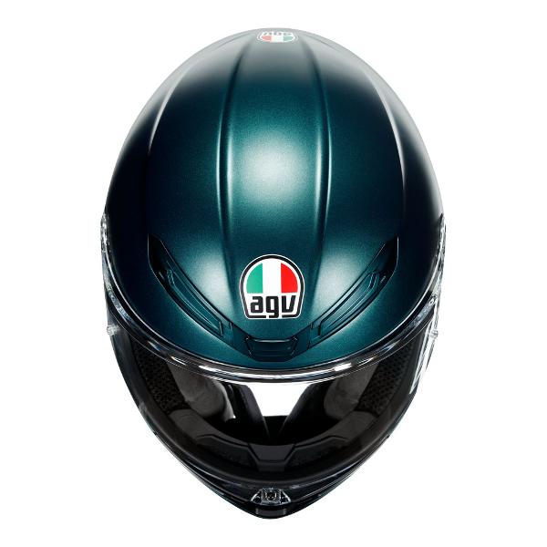 AGV Mens Motorcycle Full Face helmet K6 Petrolio Matt