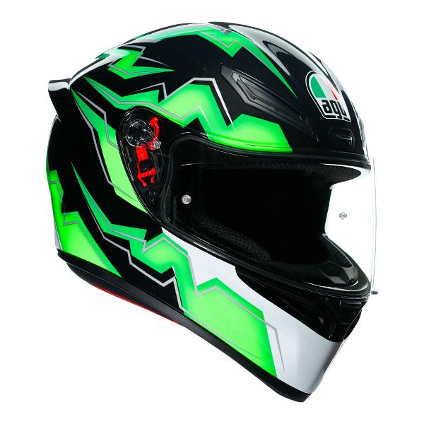 AGV Mens Motorcycle Sport Helmet K1 Kripton Black/Green