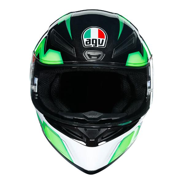 AGV Mens Motorcycle Sport Helmet K1 Kripton Black/Green