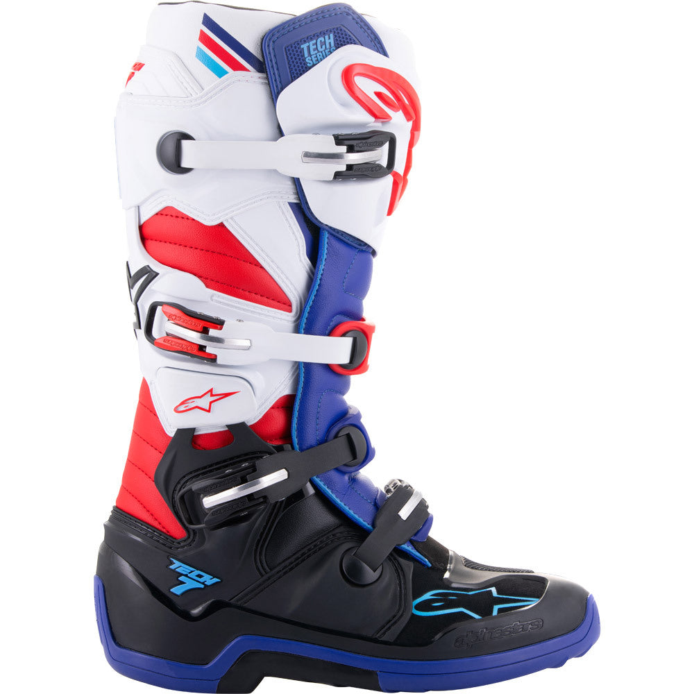 Alpinestars 2024 Tech 7 Dark Blue / Red / White Boots