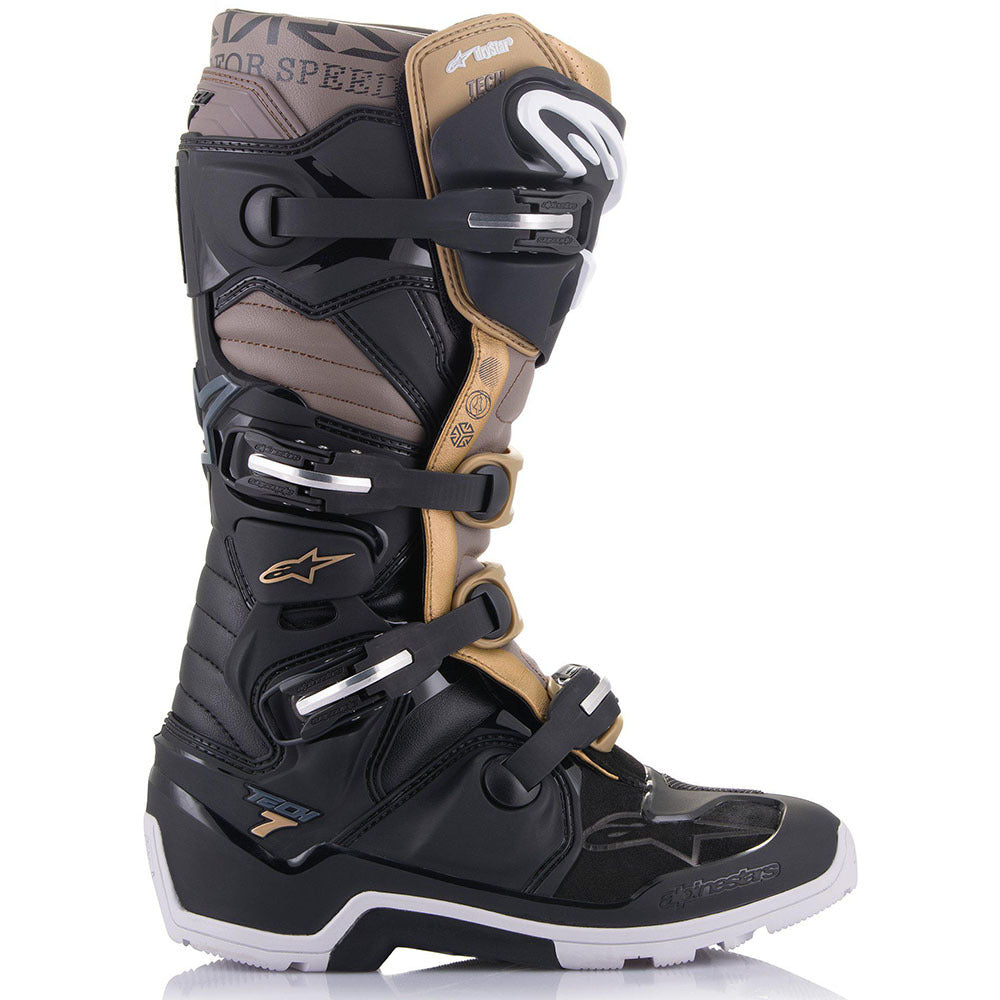 Alpinestars 2024 Tech 7 Enduro Drystar Black / Gold Boots