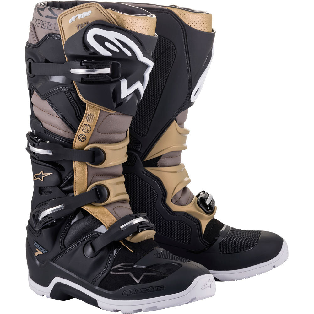 Alpinestars 2024 Tech 7 Enduro Drystar Black / Gold Boots