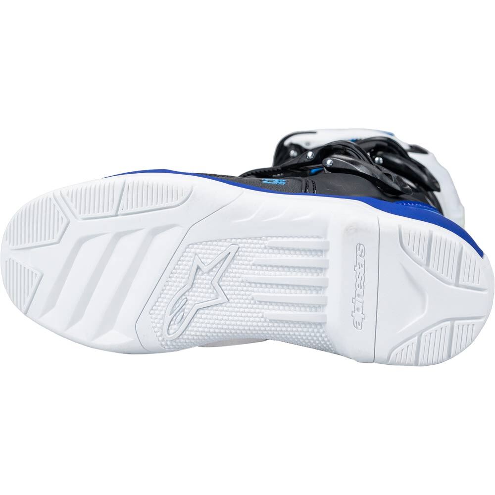 Alpinestars 2024 Tech 3s White / Black Enamel / Blue Kids Boots