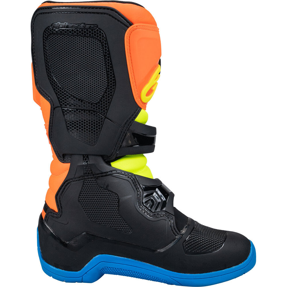 Alpinestars 2024 Tech 3s Fluro / Enamel Blue / Orange Kids Boots