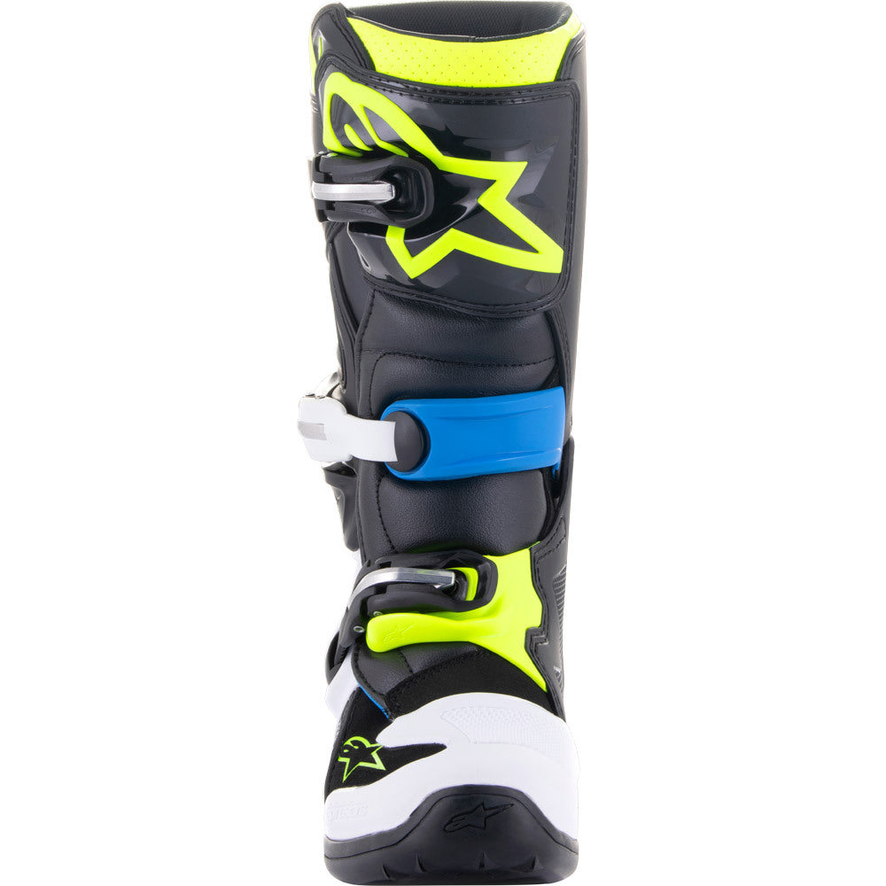 Alpinestars 2024 Tech 7s Black / Blue / Fluro Kids Boots