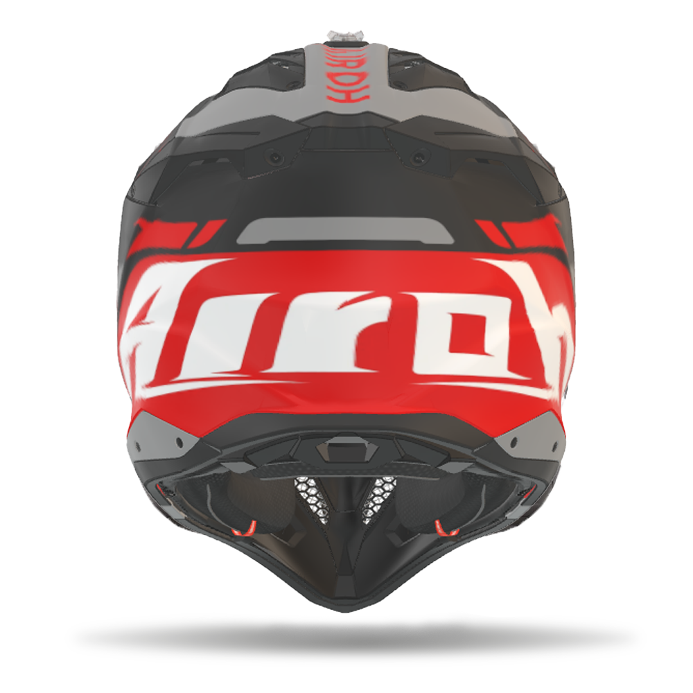 Airoh Motorbike Off Road Helmet Aviator 3 ‘Spin’ Red Matt