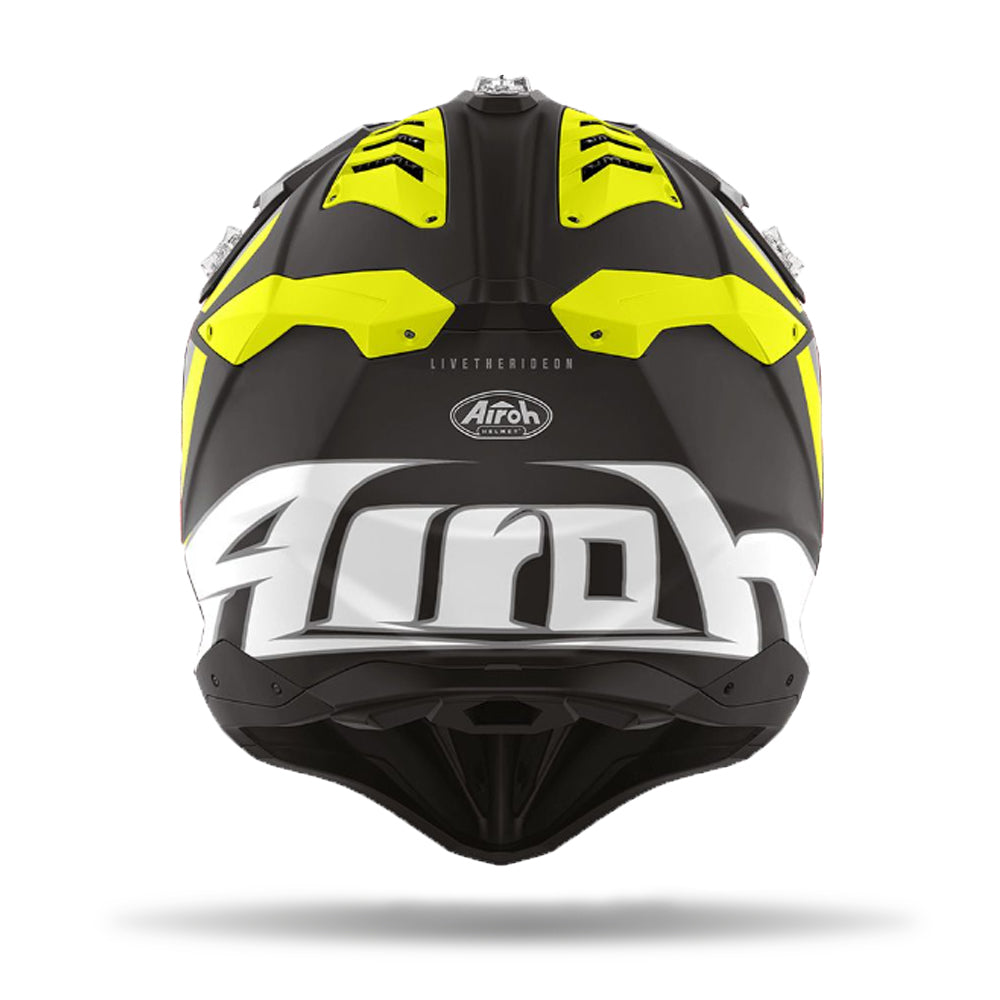 Airoh Off Road Motorcycle Helmet Aviator Ace Swoop Yellow Matt