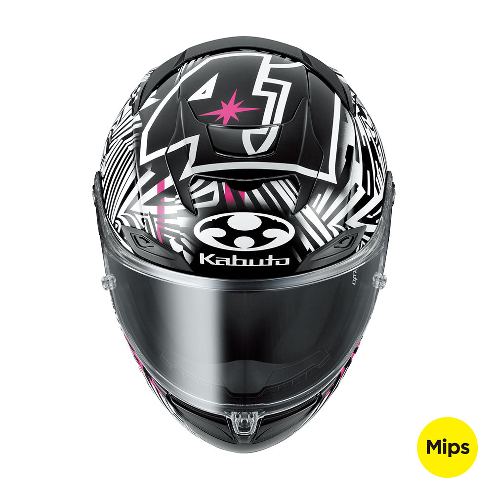 Kabuto F17 Gp Mips Motorcycle Helmet Aleix Black White