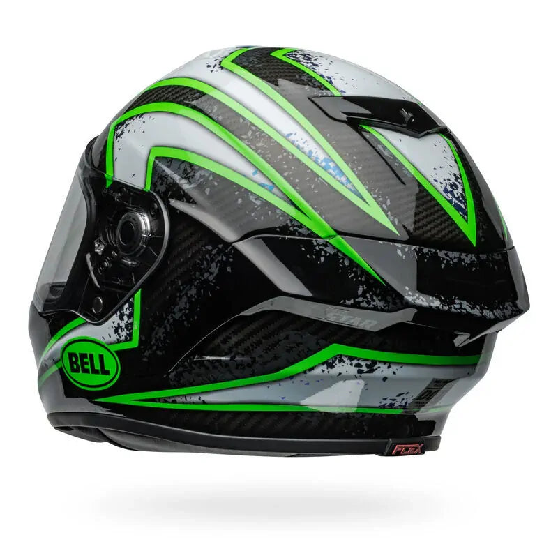 Bell Motorcycle Full Face Race Star DLX Xenon Helmet Black Kryp