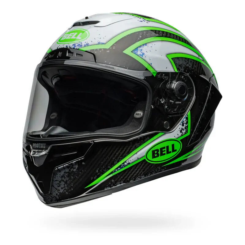 Bell Motorcycle Full Face Race Star DLX Xenon Helmet Black Kryp