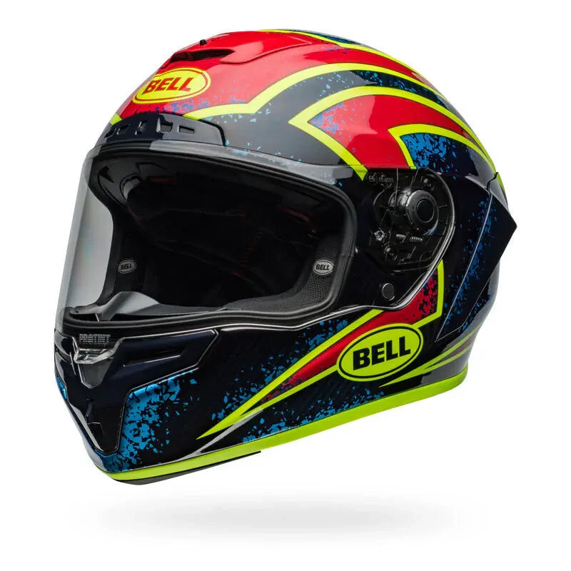 Bell Motorcycle Full Face Race Star DLX Xenon Helmet Blue Ret