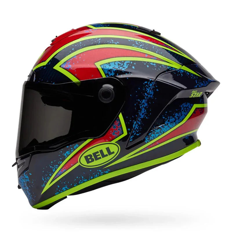 Bell Motorcycle Full Face Race Star DLX Xenon Helmet Blue Ret